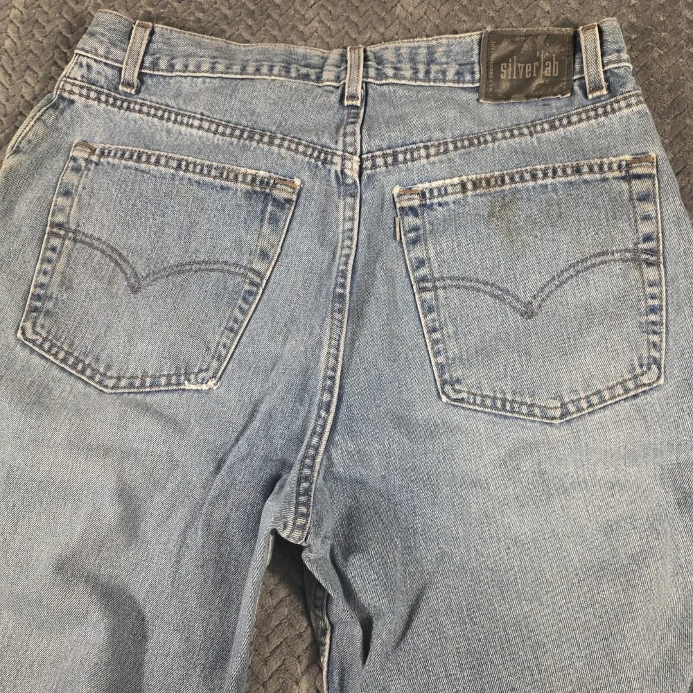 Vintage Y2K Levi's SilverTab Straight + Loose Jeans Men 36x34 USA Distressed
